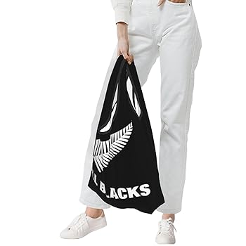 Amazon | [zhandiffy] オールブラックス エコバッグ 買い物袋